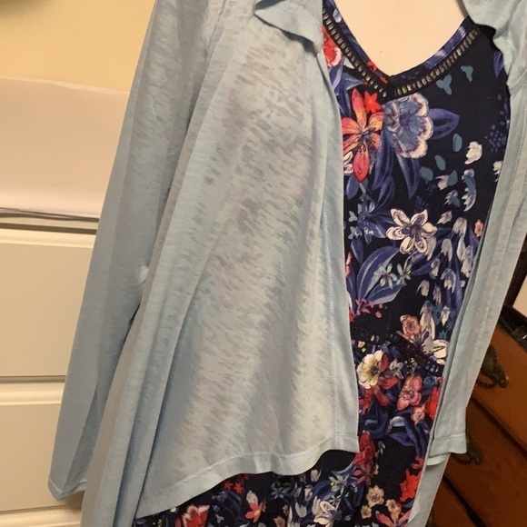 Wildfox Sweat light blue lightweight cardigan, new - Picture 3 of 12